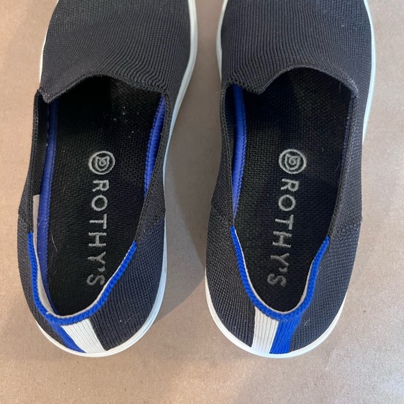 Rothy’s The Original Slip On Sneaker Black Solid Women’s Size US 7.5 - Picture 5 of 13